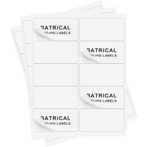 2"4" Shipping Labels 1000 Labels Sticker Paper for Laser/Ink Jet Printer mailing Labels 8.5"11" White 10 per Sheet