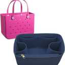 Lckaey Beach Bag Organizer For Bogg Bag Accessories Storage Bag Divider Insert 3018Dark Blue-M