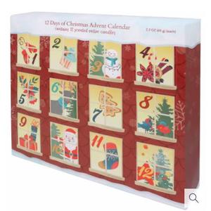 Empire Candle Co 12 Days of Christmas Advent Calendar Votive Candle Set