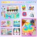 5 x 30 Colors Tie Dye Kit, Tie Dye Set for Kids, Pre-Filled Tye Dye Bottles, Non Toxic Permanent Fabric Dye Art Set, Easy DIY Fabric Art - Create Fun (30 Colors)