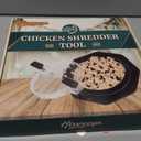 Chicken Shredder | Chicken Shredder Tool Twist | Meat Shredder for Chicken Breast, Visible Kitchen Gadgets Grinder Machine, Anti-Slip Strip, Ergonomic Handle, BPA Free, Easy Clean (Black)