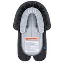 COOLBEBE New 2-in-1 Babybody Supports for Baby Newborn Infants - Extra Soft Stroller Cushion Pads Car Seat Insert, Seasons, Black