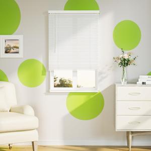 SZXIMU Window Blinds 60" W X 64" H, Cordless Blinds for Indoor Windows, 1'' Room Darkening Mini Blinds, Horizontal Blinds & Shades White for Home Office