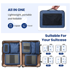 Compression Packing Cubes for Travel, Lightweight Vacation Travel Essentials, Travel Accessories for Suitcase Organizer Bags Set, Durable Luggage Organizer