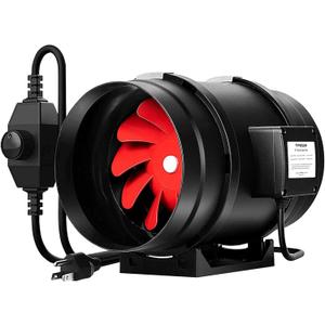 VIVOSUN R8 8 Inch 720 CFM Inline Duct Ventilation Fan with Variable Speed Controller for Grow Tent, 8" Basic