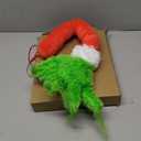 Christmas Elf Body Tree Decorations, Christmas Green Monster Stole Xmas Tree Topper, Pose-able Elf Stuffed Leg Arm and Head for Christmas Tree Decor Hanging Ornament (Arms, 27.6x7.8 inch)