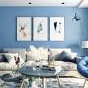 Ismoon 15.7''236''Blue Contact Paper Matte Blue Wallpaper Peel and Stick Removable Self-Adhesive Wallpaper Vinyl Film Paper Shelf Liner for Decorating Wall Table and Door Cabine