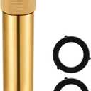 Brass High Pressure Twist Hose Nozzle 5.35" Heavy Duty Adjustable Spray with 2 Rubber Washers Brass Garden Hose Nozzle for Patio Lawn Car Wash