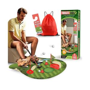 Toilet Golf Game - Funny Gifts for Men, Golf Gifts for Men, Funny White Elephant Gifts for Adults, Bathroom Golf Gag Gifts for Adults, for Dad Him Husband Birthday Gifts