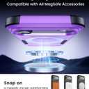 Magnetic for iPhone Air Case [Compatible with MagSafe] [Shockproof] [Heavy Duty Protection] Pocket-Friendly & Tough Non-Slip Protective Phone Cover for iPhone Air 6.5", Purple