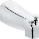 Slip Fit Tub Spout with Pull-Up Diverter for 1/2 inch Copper Tube, Polished Chrome