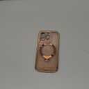 Offical Desert Titanium for iPhone 16 Pro Case with 360 Spin Stand [DIY Glitter Cardstock] [Fit for MagSafe] 16FT Mil-Protection Polished for iPhone 16 Pro Case with Stand 6.3'', Desert Titanium