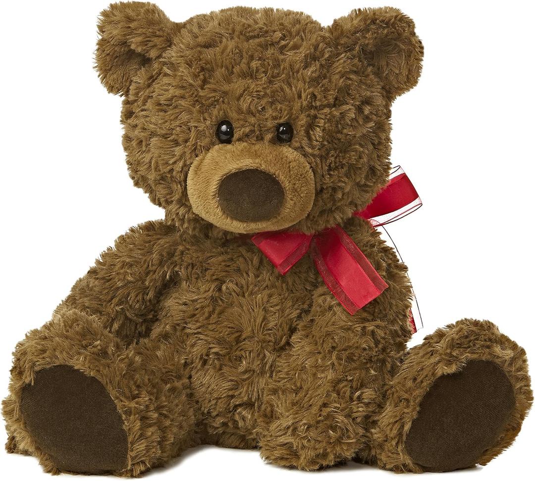 Aurora Snuggly Coco Bear Stuffed Animal - Comforting Companions for Imaginative Play - Perfect for Kids, Adults, Birthdays, and Anniversaries - Brown 12.5 Inches