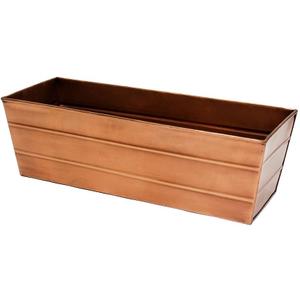 Achla Designs C-20C Copper Plated Flower Box, Medium Window Flowerbox Planter