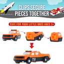 Popular Playthings Magnetic Vehicles for Toddlers 1-3, Mini Mix or Match Car Toys, Set of 9 Gift for Kids - Vehicles