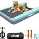 AWSUM Inflatable Dog Water Boat Ramp Floating Ladder for Up to 300 lbs