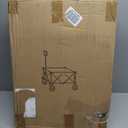 Foldable Utility Wagon Cart with Wheels Heavy Duty | Collapsible Grocery Wagon for Groceries, Beach, Kids, Outdoor | Rolling Wagon Cart Portable Storage, 28.8"D x 19.69"W x 35.4"H