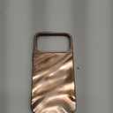 QLTYPRI Compatible with iPhone 17 Pro Max Case, Cute Wave Water Ripple Pattern Case for Girls Women, Slim Satin Glossy Soft Silicone TPU Bumper Shockproof Protective Phone Cover - Desert Gold