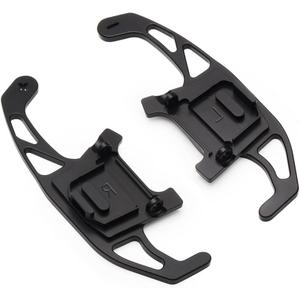 Aluminum Alloy Car Steering Wheel Shift Paddle fit for Volkswagen VW Golf GTI MK7 / Golf R MK7 / Golf GTD MK7 Paddle Shifter Extension Accessories Interior Decoration Accessories -Black