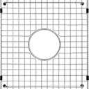 Serene Valley Sink Bottom Grid 13" X 15-1/2", Centered Drain with Corner Radius 3/8", Sink Protector SVH1416C