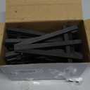 Chuangdi 12 Pieces 5 Inch Black Mini Wood Display Easel, Holder for Small Canvases, Cards, Photos, Notices, Etc