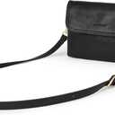 CHOLISS Small Crossbody Bags for Women, Vegan Leather Cell Phone Purse, Mini Travel Purse with Adjustable Strap (03 Classic Black)