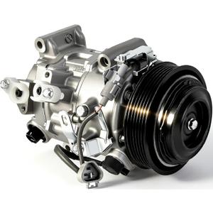 198310 Air Conditioner AC Compressor with Clutch Compatible with Toyota RAV4 2.5L L4 2013 2014 2015 2016 2017 2018 Replace CO29184C 8832042140 197310 8832042150