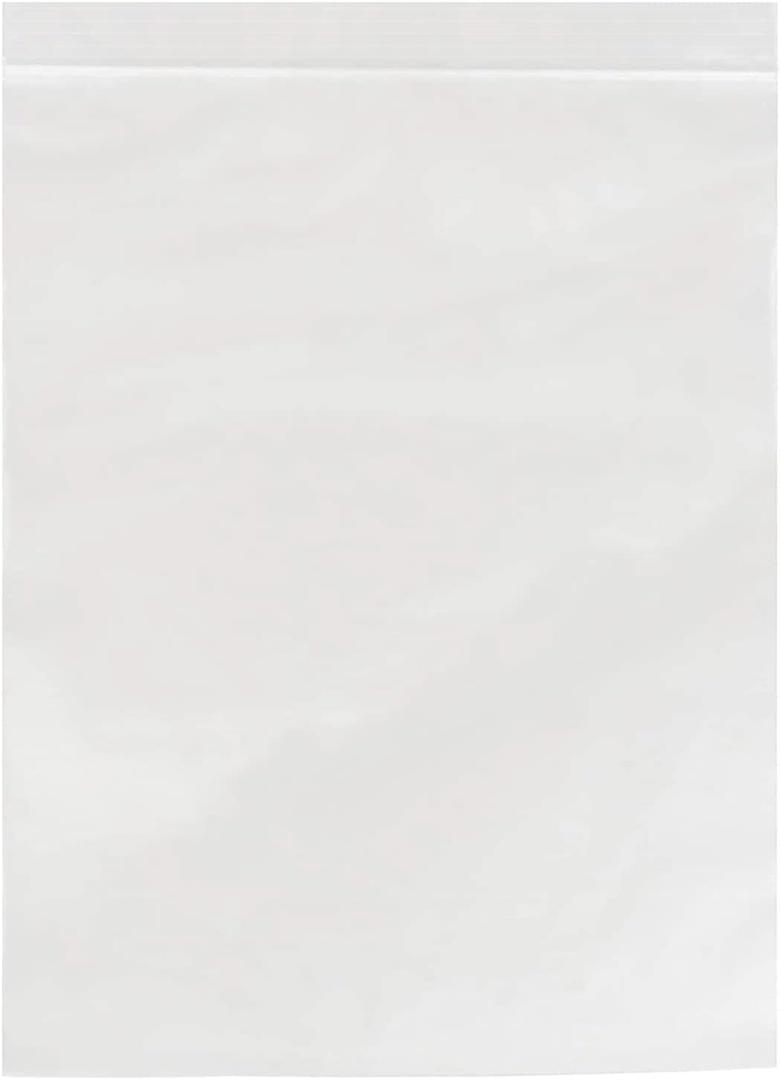 DMI 500 Count Clear Plastic Bags 13 x 18 inches, 4 mil Reclosable Zip Plastic Poly Bags with Lock Seal Zipper