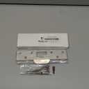 MOSECYOU Extra-Long Door Strike Plate 7", Extended Reinforced Striker Plate, Heavy Duty, Oversized to Repair Damaged Worn Frame/Slot/Jamb, Large Hole to Fix Latch Sticking (Satin Nickel)