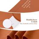 Women's Seamless Underwear High Waisted Tummy Control No Show Panties Full Coverage Stretch Briefs 4 Pack (Medium)