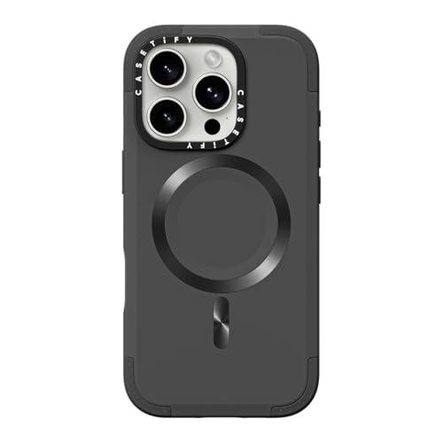 CASETiFY Force Case for iPhone 16 Pro [Slim / 6.6 ft. 3X Military Grade Drop Protection/Compatible with Magsafe] - Smoke