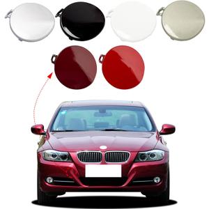 Front Bumper Tow Hook Cover Fit for BMW 3 Series E90 E91 328I 335I 2009 2010 2011 Towing Eye Cap 51117207299 821935A (White, Right Passenger Side) Xinpinsai Front Bumper Tow Hook Cover Fit for BMW 3 Series E90 E91 328I 335I 2009 2010 2011 Towing Eye Cap 51117207299 821935A (White, Right Passenger Side) Xinpinsai