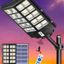 Gefolly SL-5200W Solar Street Lights Outdoor, 520000LM Commercial Parking Lot Light, 6500K Dusk to Dawn IP67 Security Flood Lights Motion Sensor Led Lamp for Basketball Court, Road, Yard