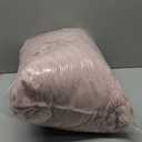 Nayoroom Fluffy Faux Fur Duvet Cover King Size Velvet Flannel Blush Pink Striped Reversible Comforter Cover Winter Warm 3 Pcs Luxury Soft Shaggy Plush Fuzzy Bedding Set with Zipper Closure