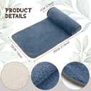 Weysat Neck Head Pillow for Recliner Chair Non Slip Fleece Adjustable Neck Roll Support Headrest Pillow for Travel Home Office Recliner Couch Sofa Armchair(Haze Blue)