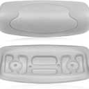 Bonbo 2-Pack 72597 Spas Replacement Pillow Fit for 2002-2007 Hot Spring Highlife Series Hot Tubs, Cool Gray Spa Headrest Replace for 72596 73339