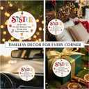 7 x Sister Ornaments 2025 for Christmas Tree Decorations - Xmas Gifts for Sister Bestie Far Away, Soul Sisters Gifts for Women Friends, Double Sided Ceramic Ornament, Cute Sisters are Like Stars Presents