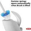 OXO Good Grips Compact Toilet Brush & Canister - Gray