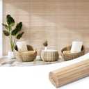Art3d Natural Bamboo Wall Panel for Interior Wall Decor, Renewable Pole Wrap Wainscoting Paneling for Wall Ceiling Furniture Cabinet Office, 12 x 96 Inch - Carbonized, 1-Pack