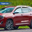 Window Visors Rain Guards Shield for 2018-2024 GMC Terrain, Out-Channel Window Vent Wind Deflectors Visors Shades for 18-24 Terrain SLE SLT AT4 Denali