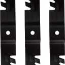 48" Mulching Mower Blades for Cub Cadet MTD 942-04417 02005017 GT2148 Recon Z-Force L48 742-04417-X 02005017P-X 48 inch Deck Lawn Mower Tractor Replace 02005017-X 01005336 02005017, Black