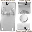 Heavy-Duty Solid Steel Roll-Up Door LockHigh-Security Hidden Shackle Padlock and hasp Set, Comes with 2 Keys, specifically Designed for Garage Doors to Prevent Unauthorized External Access
