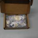 6 Pack Polished Gold Cabinet Knob Solid Kitchen Drawer Hardware,Antique Gold Drawer Dresser Round Knob Euro Style Furniture Hardware,Diameter:1-1/5 "