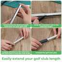 8 Pcs Golf Club Shaft Extensions, Aluminum Alloy Golf Club Extensions Putter Length Adjustment Tool for Irons and Woods Golf Steel Clubs Replacement Parts
