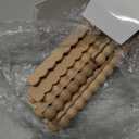 Nuanchu 24 Pcs Decorative Beaded Wood Trim Half Wooden Beads Trim Molding 15. 75 Inch Unfinished 3D Decorative Bead Pearl Wood Molding Cute DIY for Home Wall Cabinet Shelf Window Door (14 mm)