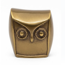2X 3.6inch Aluminum Gold Owls & 1x 5.6inch, 3 Owls Total
