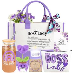 JoycuFF Boss Gifts for Women, Best Boss Lady Bosses Day Gifts for Women Christmas Birthday Boss Day, Best Choice for Female Present