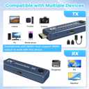 Wireless HDMI Transmitter and Receiver 328FT/100M,4K Decode 1080P@60Hz Wireless HDMI Extender,Plug and Play Portable 2.4G&5G Dual Band for Streaming Video and Audio to Monitor from Laptop/TV Box