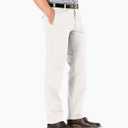 Dockers Mens Straight Fit Signature Lux Cotton Stretch Khaki Pant (Beige), 33W x 32L