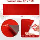 PBHEPJ 3ft x 15ft Extra Thick Red Carpet Runner for Party & Hollywood, Festival Celebration, Wedding, Graduation Ceremony, Award Ceremony, VIP Reception, Heavy-Duty, Non-Slip TPR Rubber